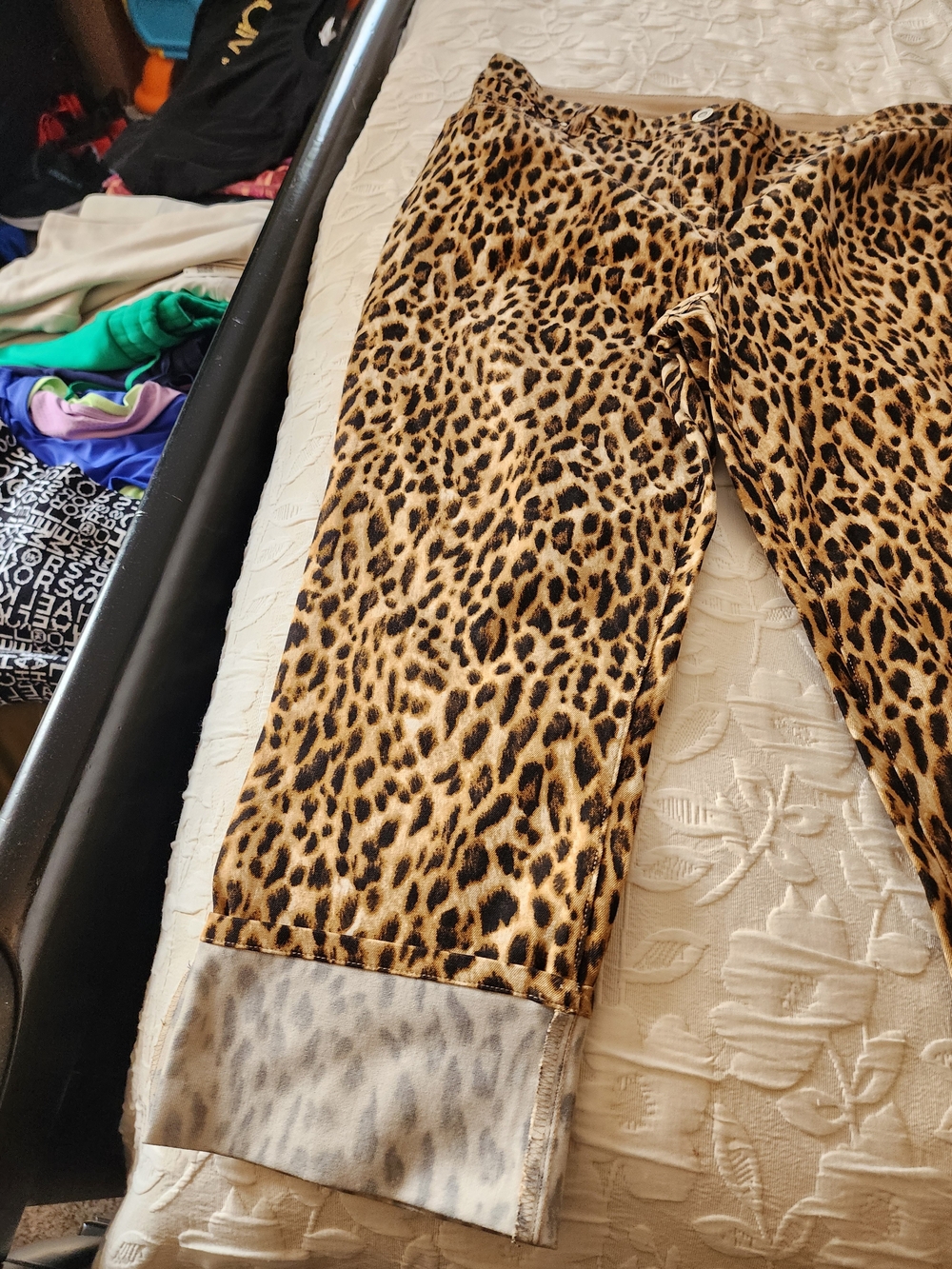 wild fable Leopard Print Capri Pants - Brown & Black - Picture 2 of 9